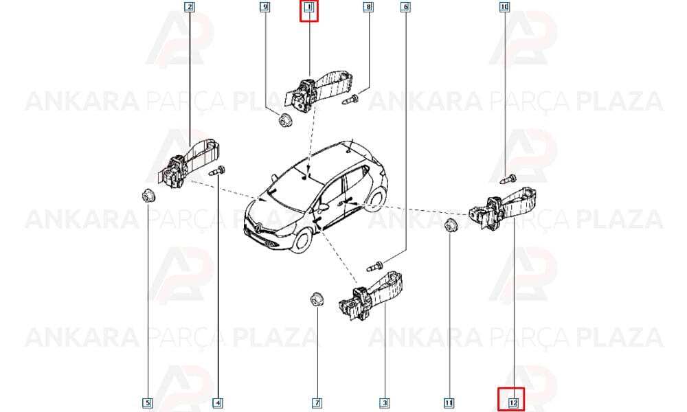 Kapı Gergisi Arka Clio 4