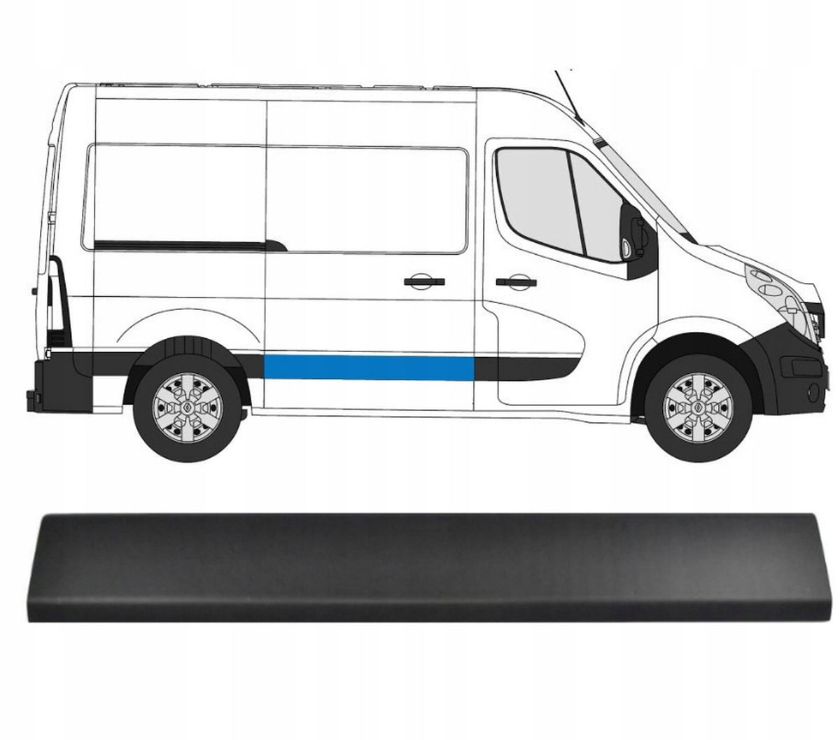 Renault Master Sağ Sürgülü Kapı Bandı Mais 828200147R - product