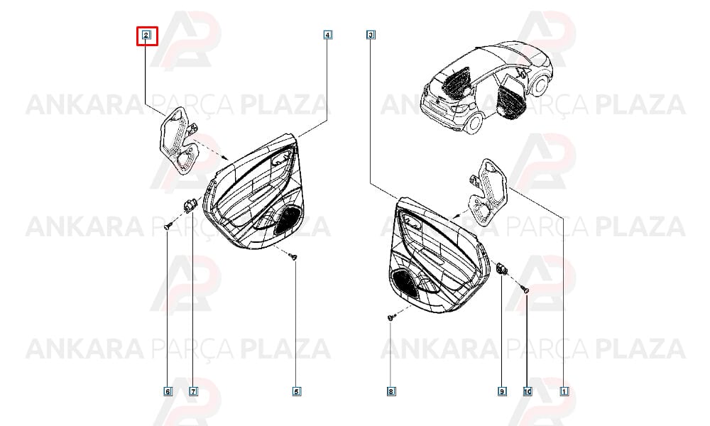 Sol Arka Kapı Contası Captur 828651068R