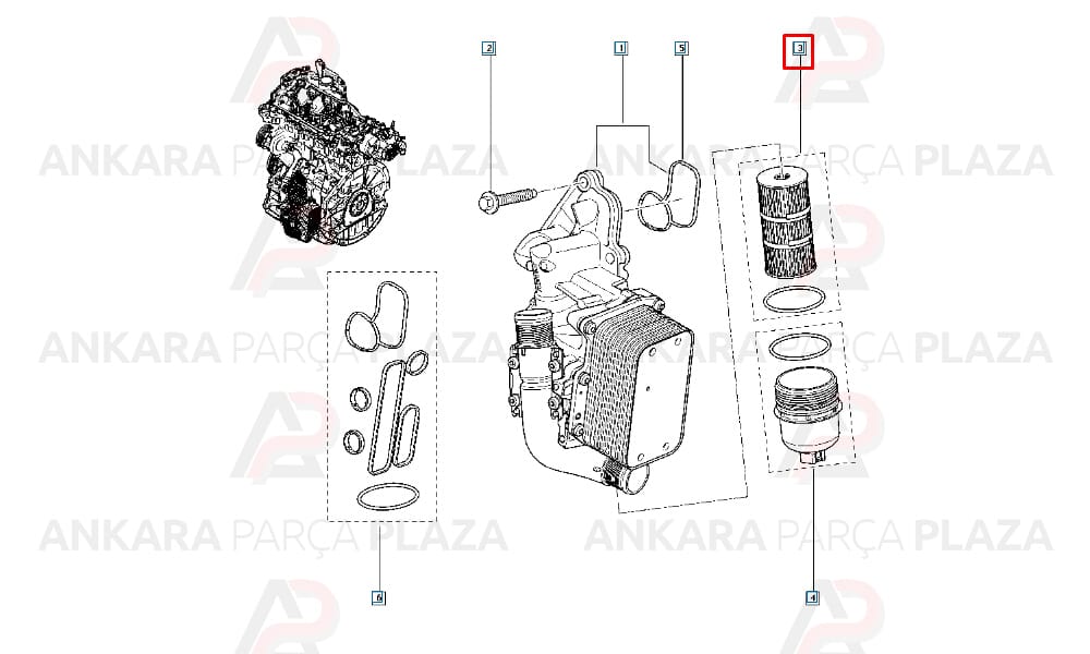 Kadjar, Master, Kaleos 2.3Cdti Yağ Filtresi Bosch