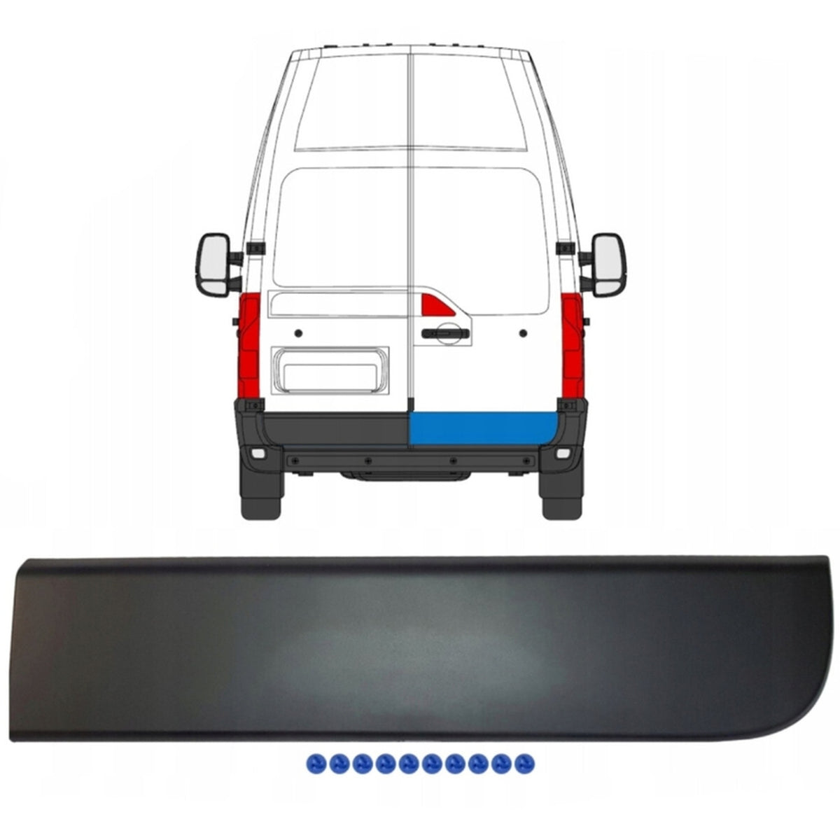 Renault Master 3 Sol Bagaj Kapak Çıtası Mais 908510003R - product