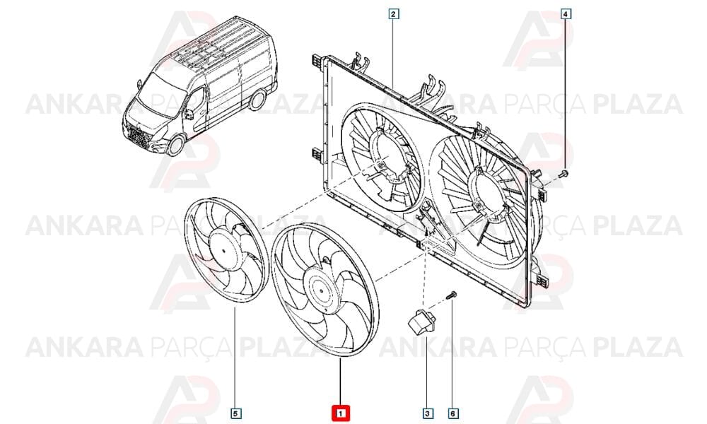 Master 3 Faz 3 Fan Motoru 921209221R