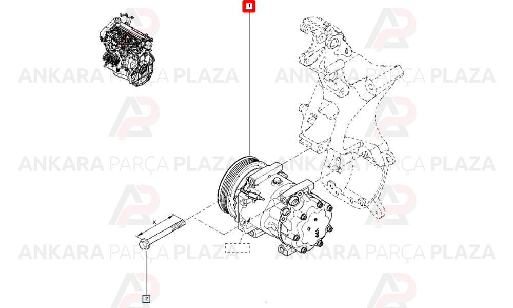Klima Kompresörü Logan Clio 1.5 926000097R 8200802609