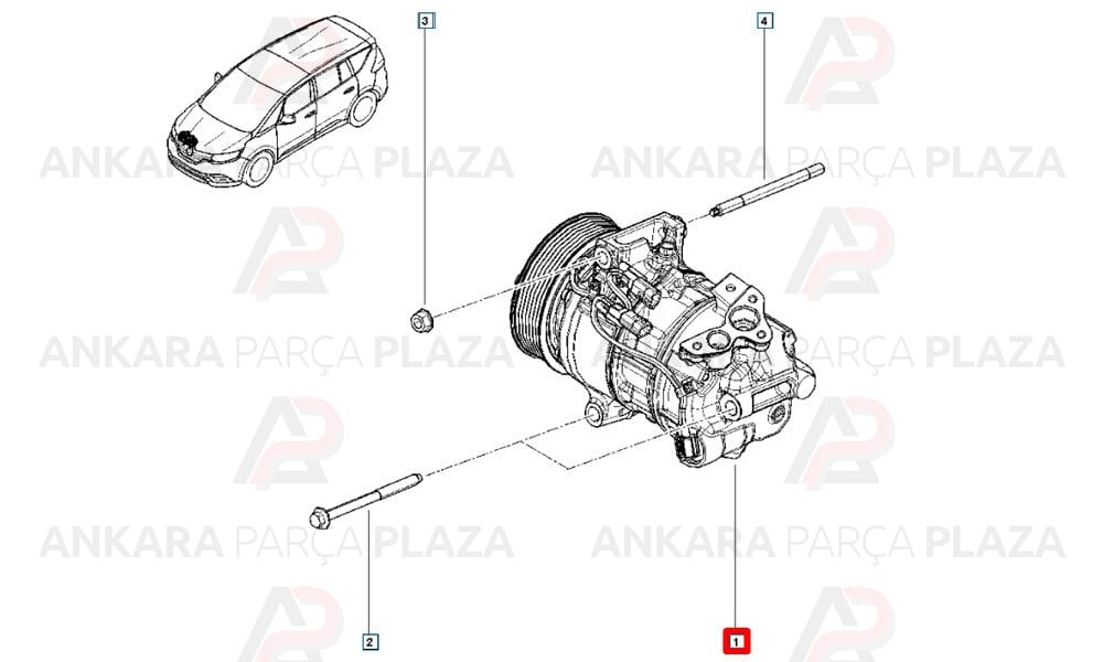 Klima Kompresörü Kadjar Koleos Megane 3