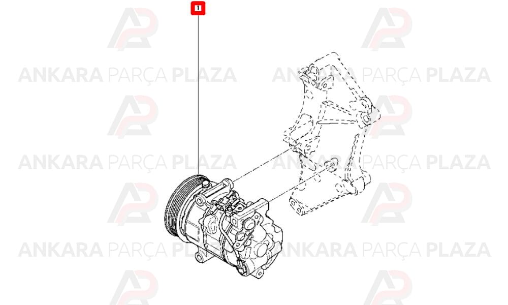 Klima Kompresörü Megane 3 Fluence 1.6Dci
