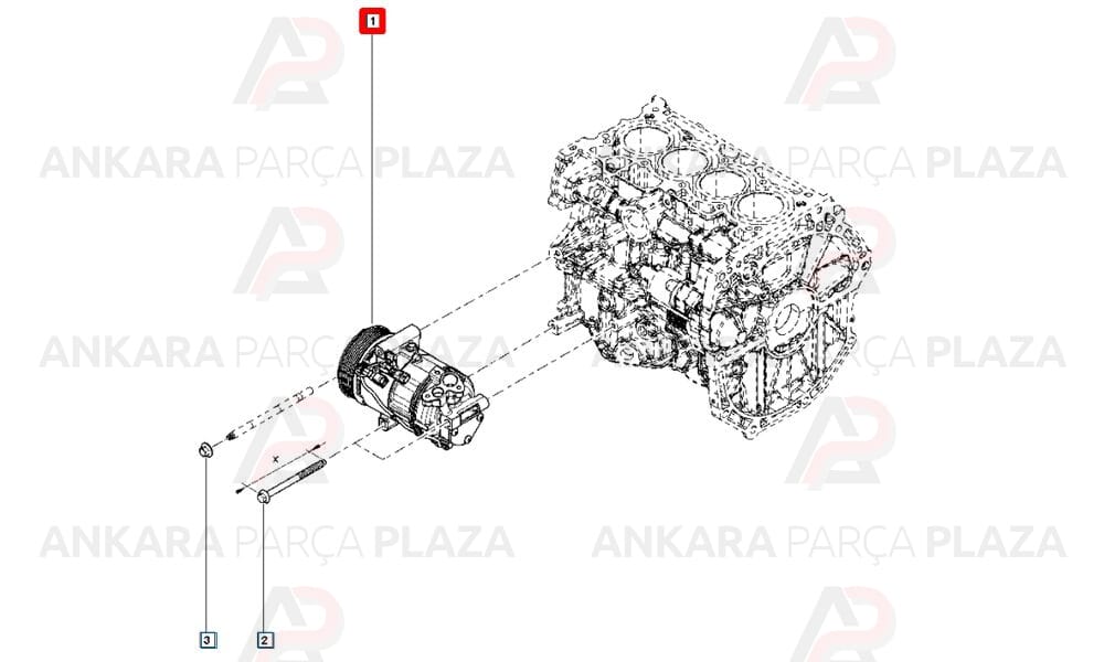 Klima Kompresörü Clio 4 1.2 16V D4F 926009582R 926009585R