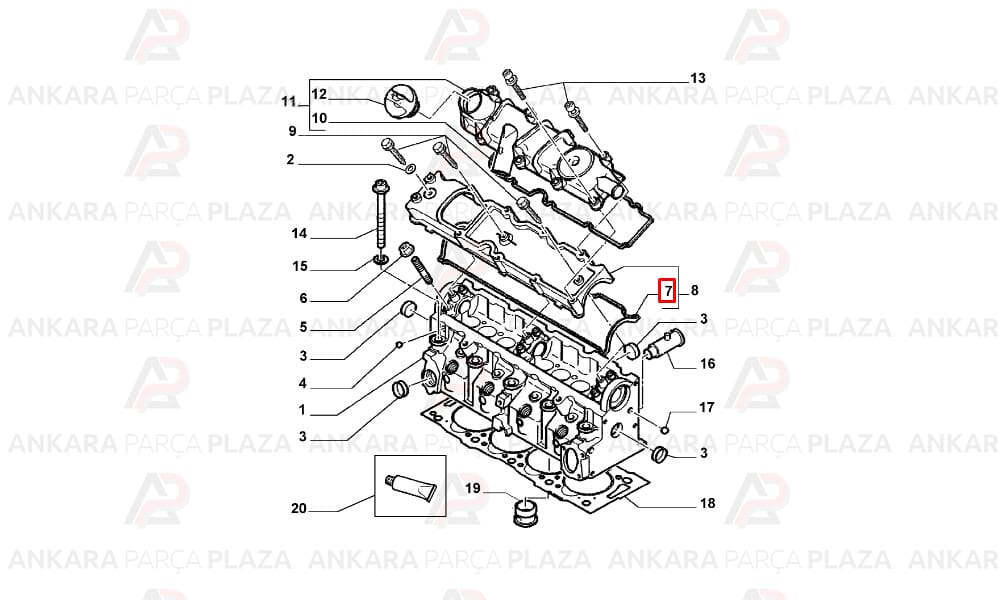 Subap Kapak Contası Scudo 1.9 Dw8