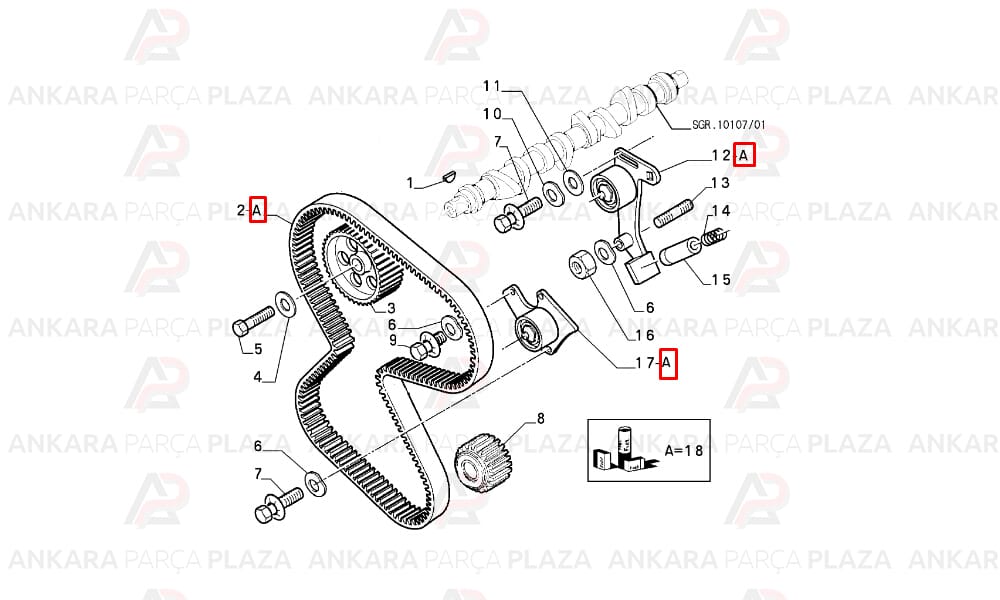 Scudo Ducato 1.9 Triger Kayış Seti Gates