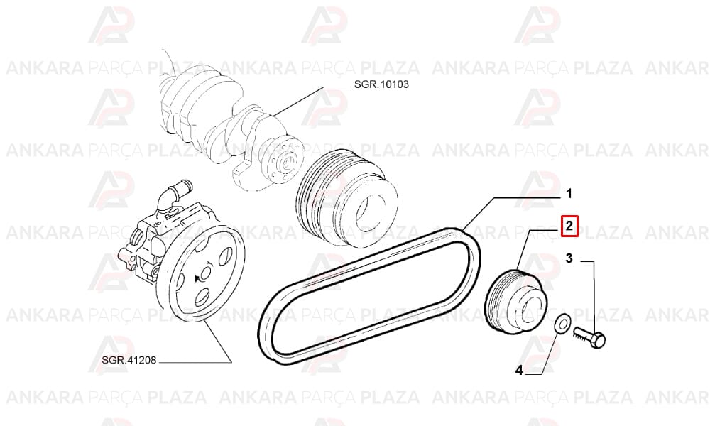 Krank Kasnağı Eski Model Scudo Ducato