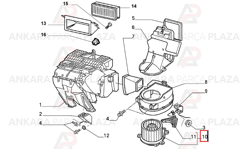 Kalorifer Motoru Fiat Scudo 12V