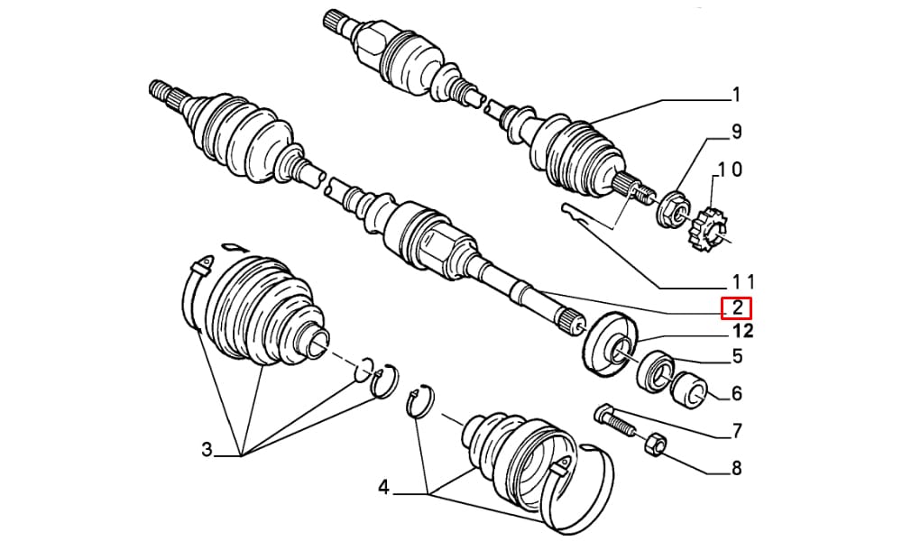 Ön Aks Komple Sağ Scudo 2,0 8V Ölçü : 27X 24X59X 928