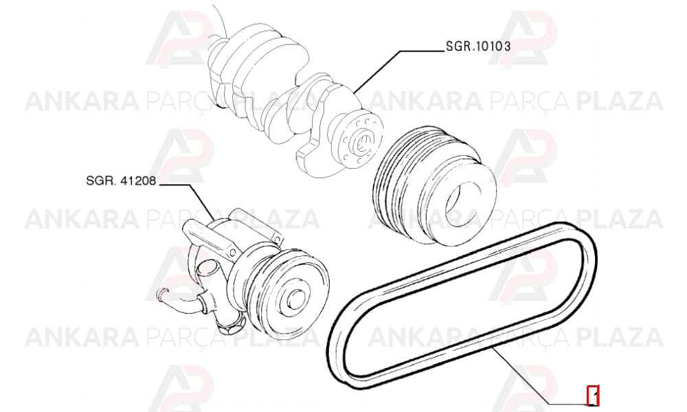 Palio Kanallı Kayış 4Pk755 Gates