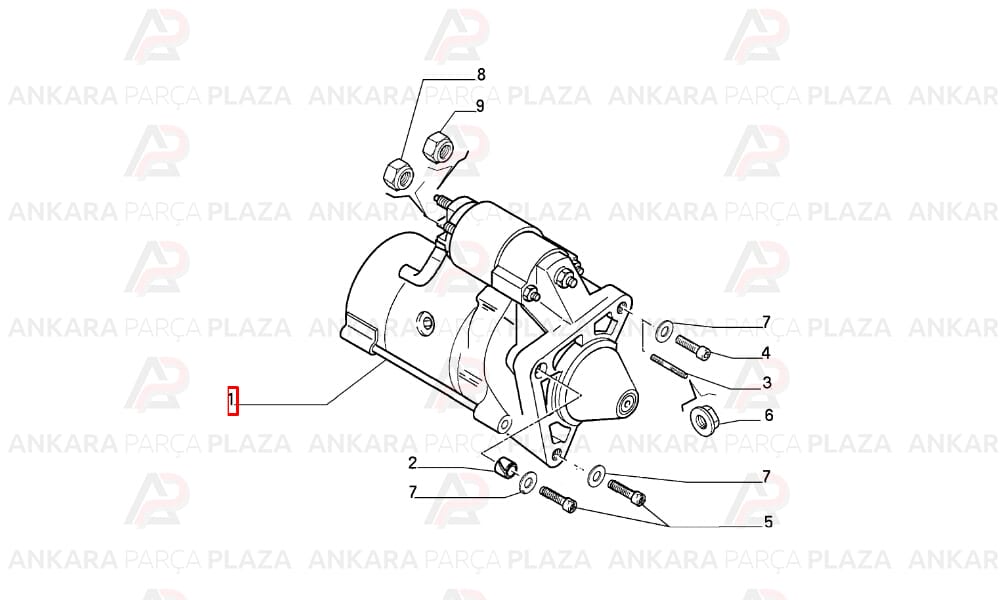 Marş Motoru Scudo 3 12V 11 Diş