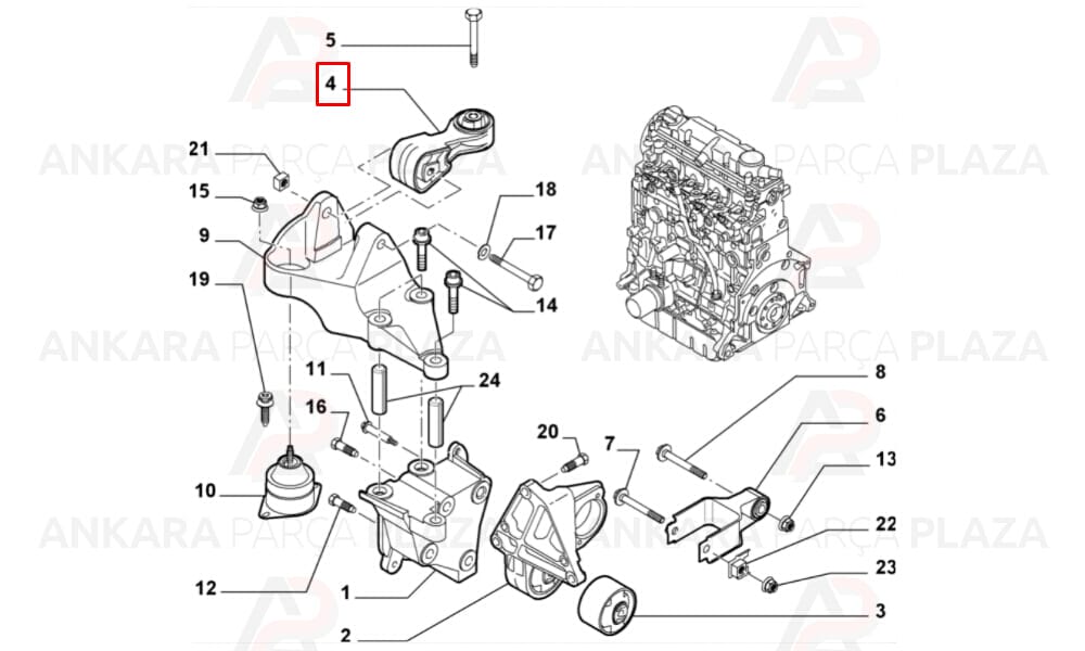 Motor Takozu Scudo 2.0 Multijet