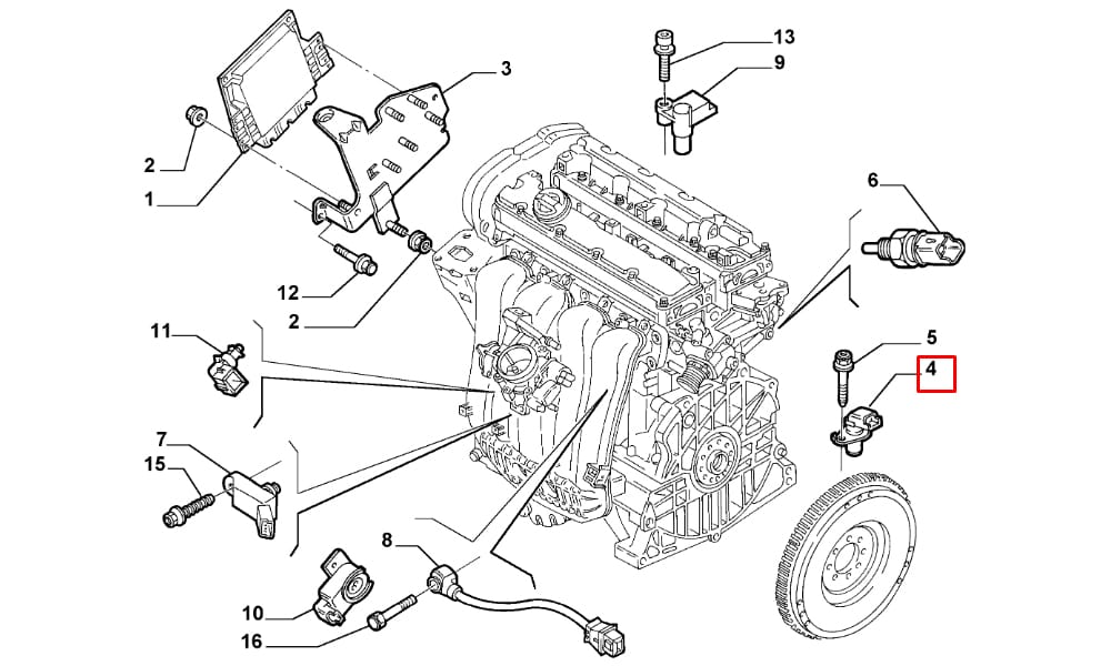 Krank Mil Sensörü Ducato 2 Scudo 2.0 - 2.2