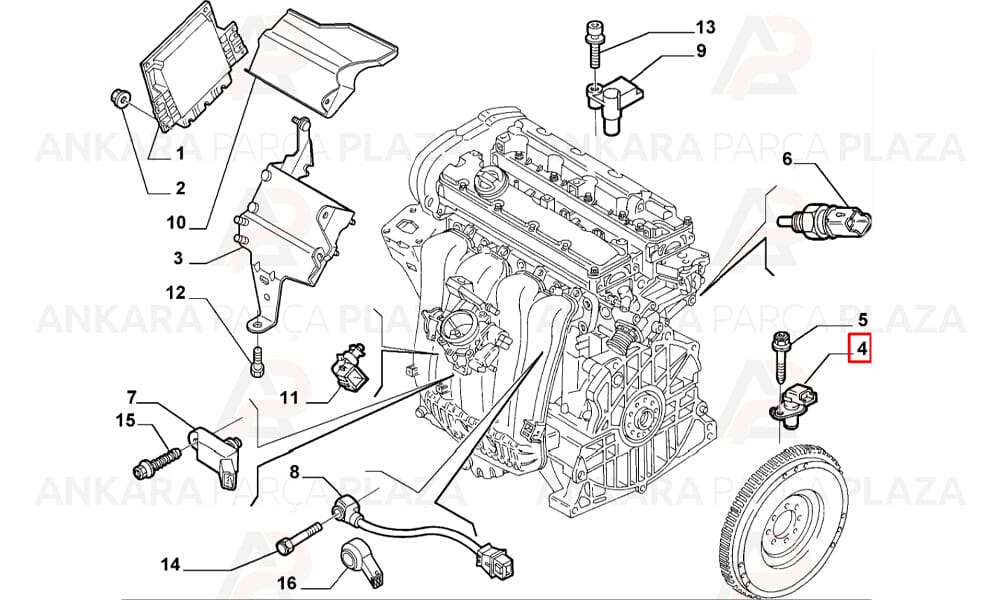 Krank Mili Hız Sensörü Ducato Scudo 1.9/2.0Hdı/2.0Jtd