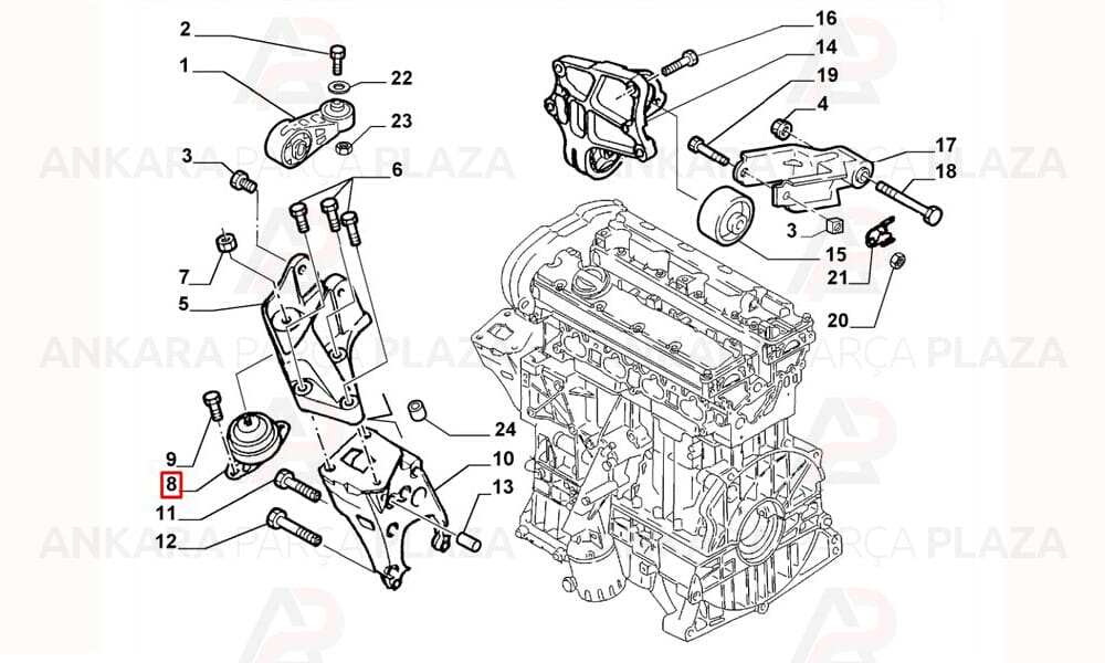 Motor Takozu Yağlı Fiat : Scudo