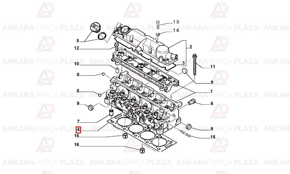 Ducato Scudo Silindir Kapak Contası 2.0 Victor Reinz