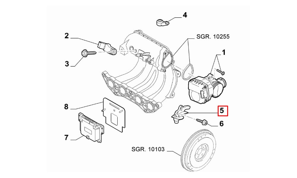 Krank Mil Volant Sensörü Fiorino 1.4 8V