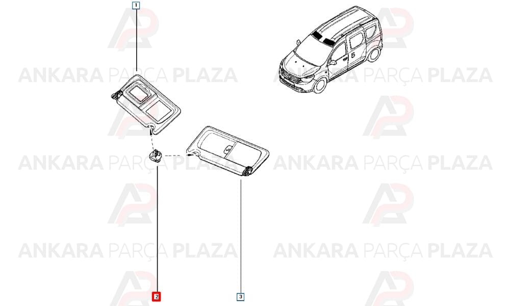 Güneşlik Agrafi Dokker Lodgy Sandero Logan Tirnaği Klipsi Kancasi