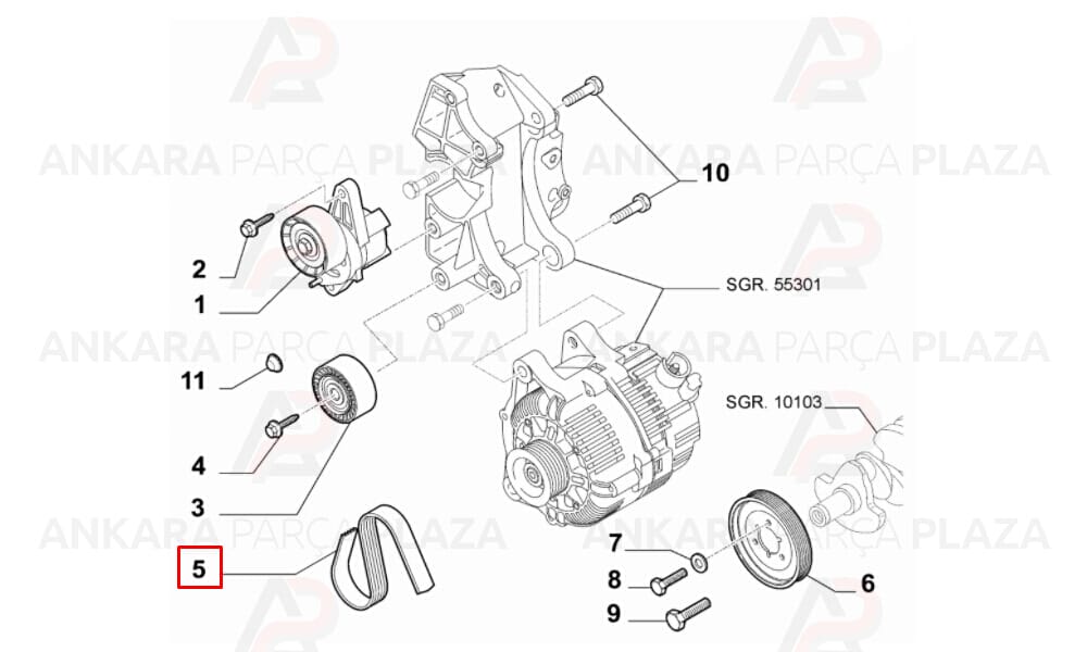 Fiorino 1.4 Kanallı Kayış 6Pk1225 Roadmax