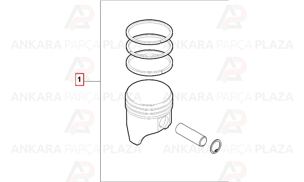 Ducato 2.2 Td Silindir Onarım Seti (Piston, Segman) Std 86.01Mm Yenmak