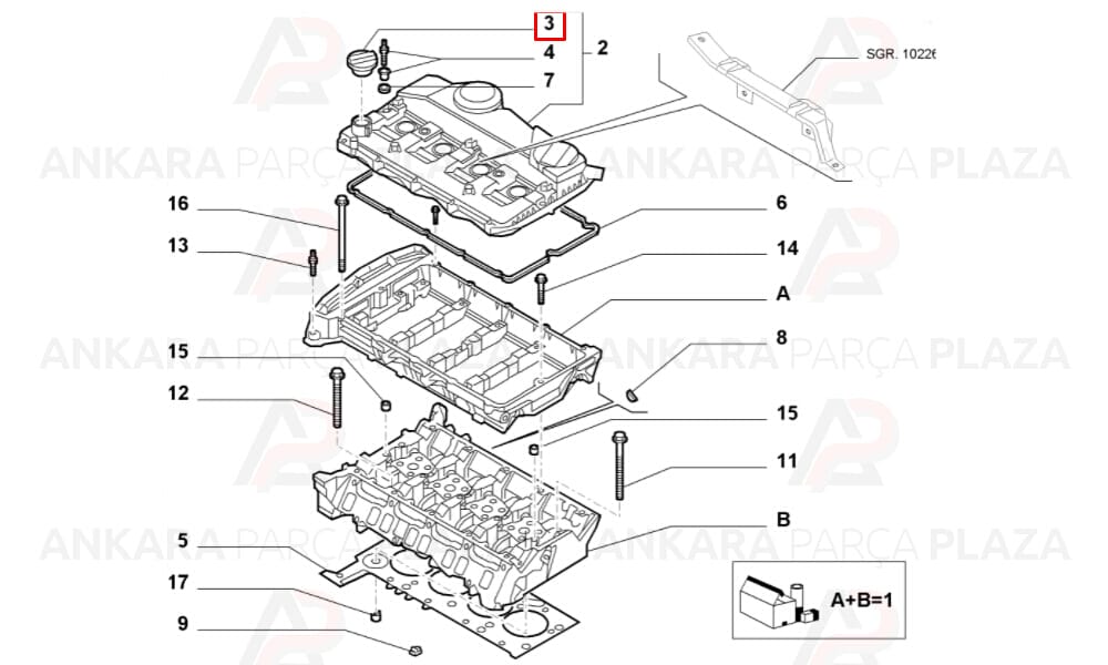 Fiat Ducato 07 - 14 Motor Yağ Kapağı 9662149180