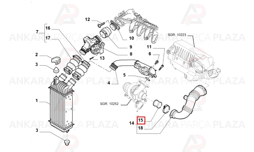 Scudo 1.6 Multijet Turbo Hortumu O-Ring Contası Meha
