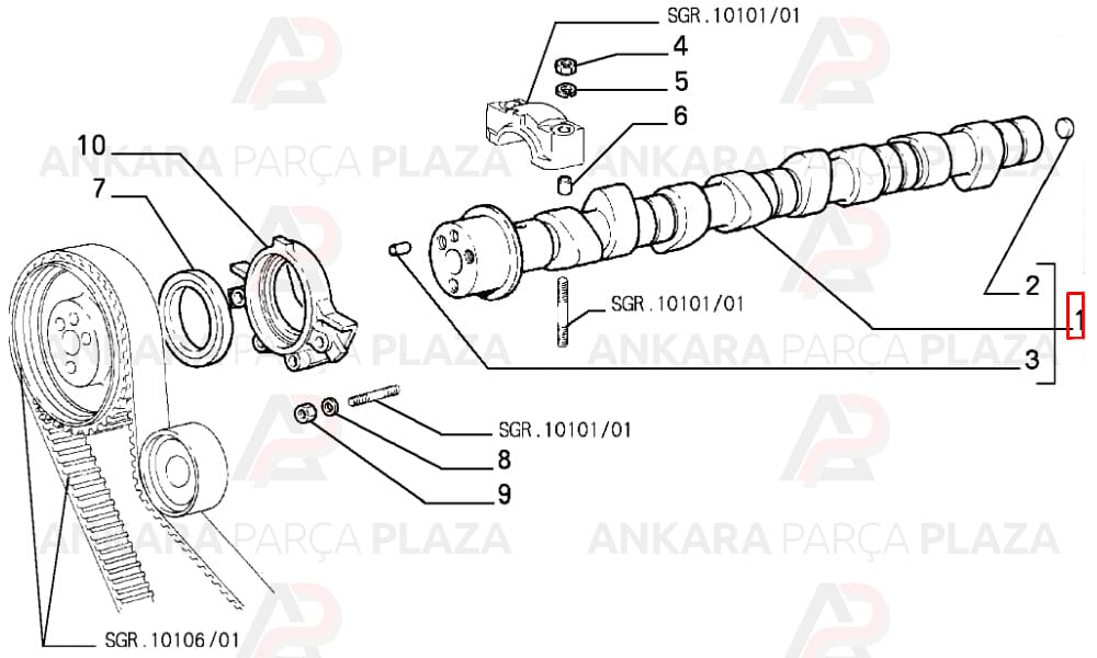 Fiat Ducato 2.5 - 2.8 Eksantrik Mili Estaş