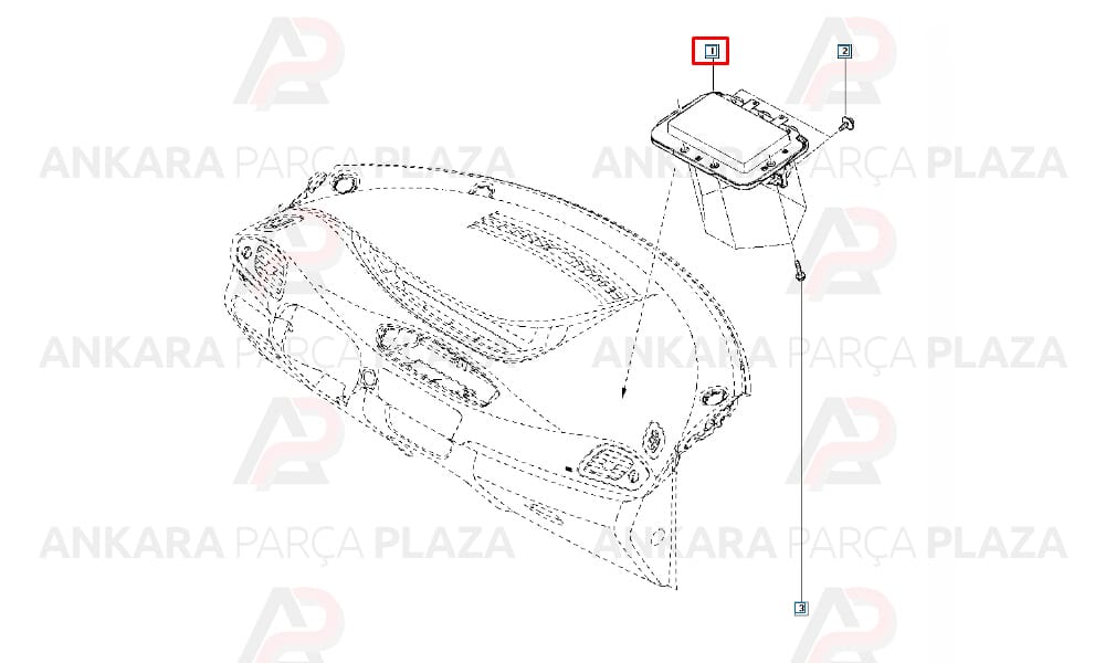 Renault Megane Grand Scenic 3 Yolcu Hava Yastığı Orijinal 985259927R 985154961R