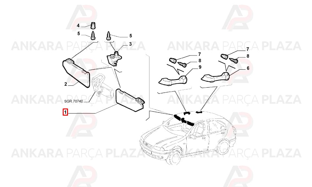 İç Güneşlik Takım Palio Albea