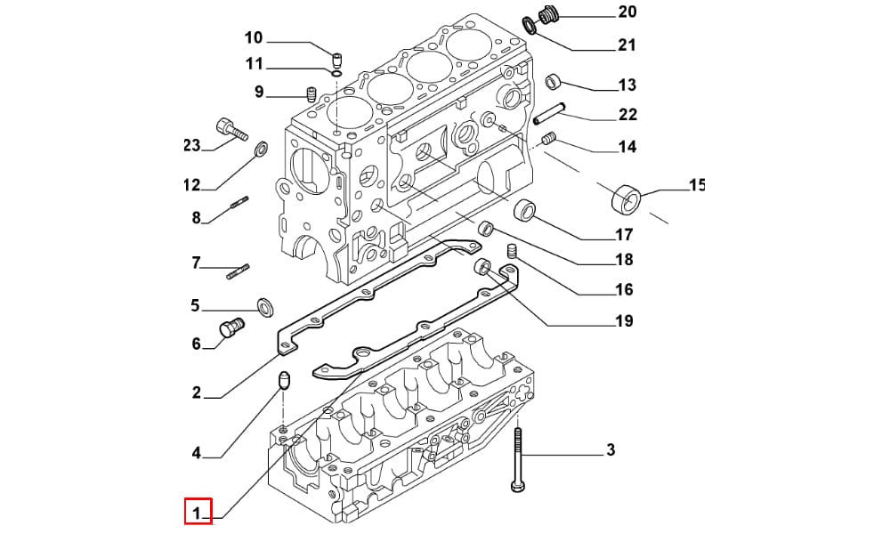 Karter Contası Kauçuk Ara Conta 2 Parça Ducato Master 2.5 - 2.8Td