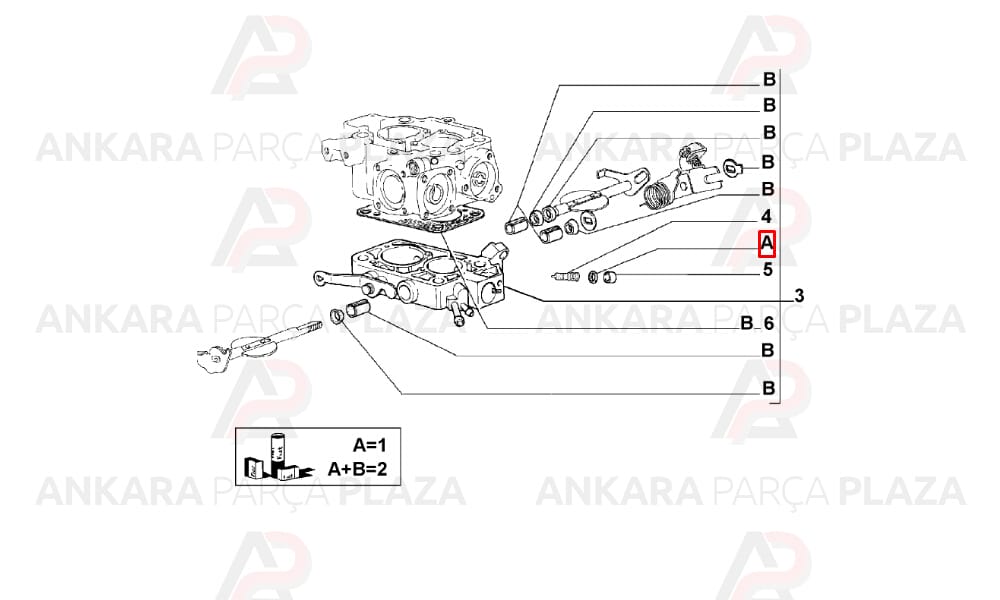 Karbüratör Alt Contası Tempra Tipo Amyantsız