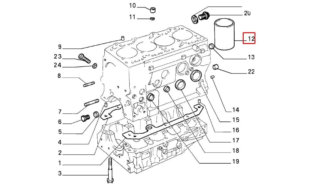 Motor Gömleği 0.50 94.40Mm Fiat Ducato, Renault Master 2.8D 2.8Td