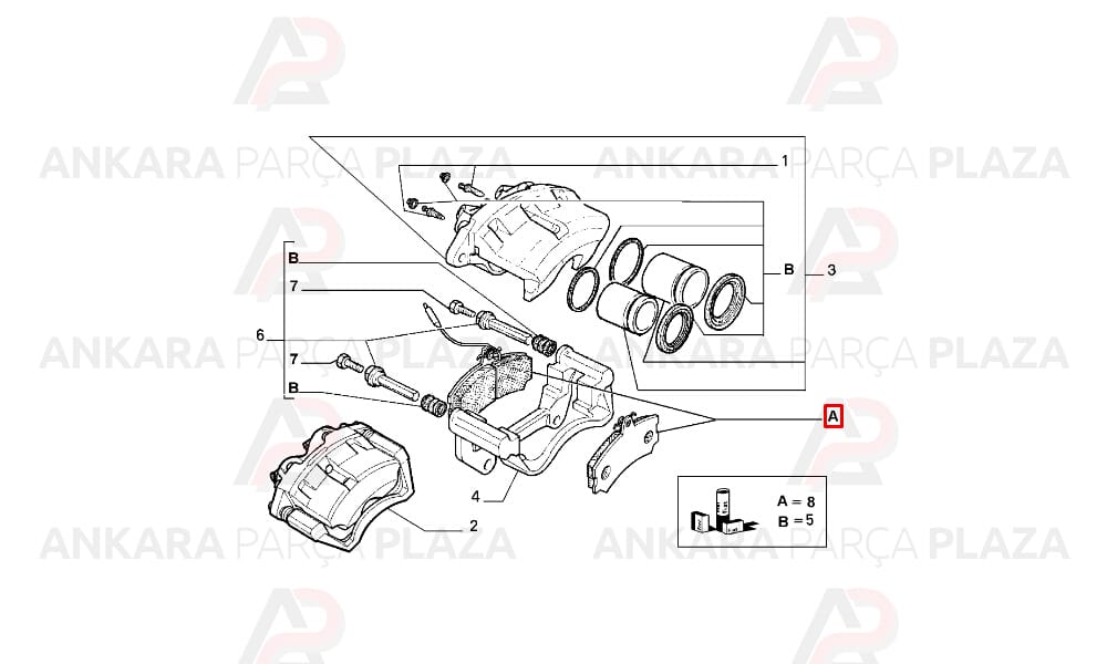 Ducato 97 - 02 Ön Fren Balatası 2 Kablolu 160X64,7X19 71752993