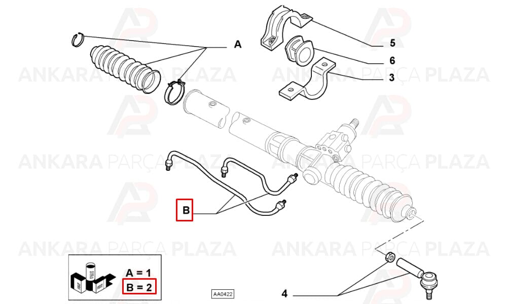 Direksiyon Körüğü Sağ Ducato 1994 > Tüm Motor Tipleri