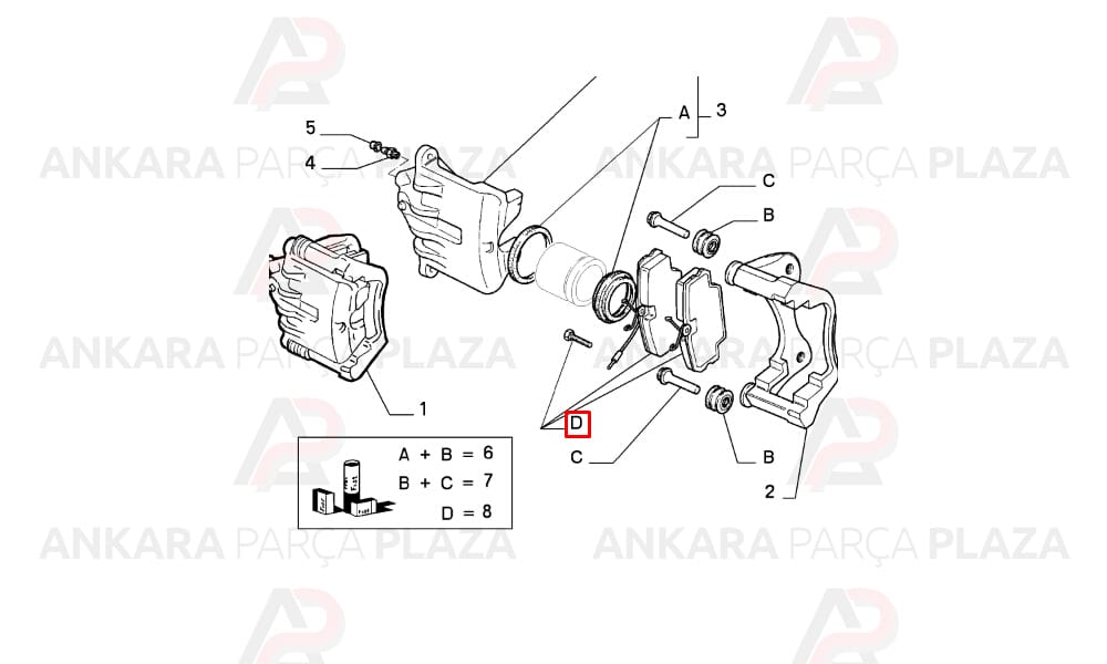 Alfa 155 93 - 97 Ön Fren Balatası 2 Kablolu 9946750