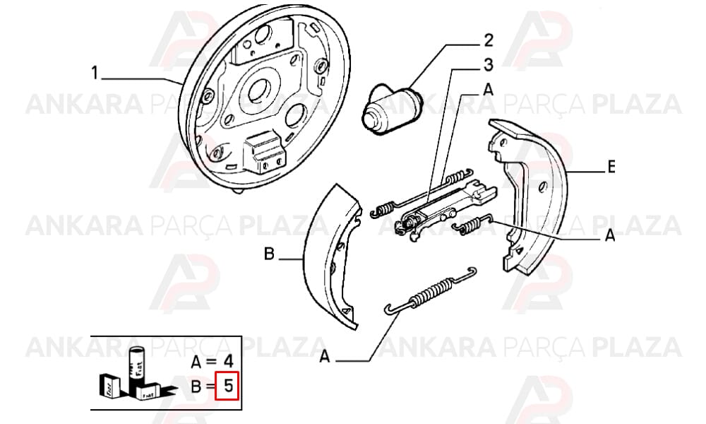 Fiat Marea, Brava, Bravo Arka Fren Balatası Bosch