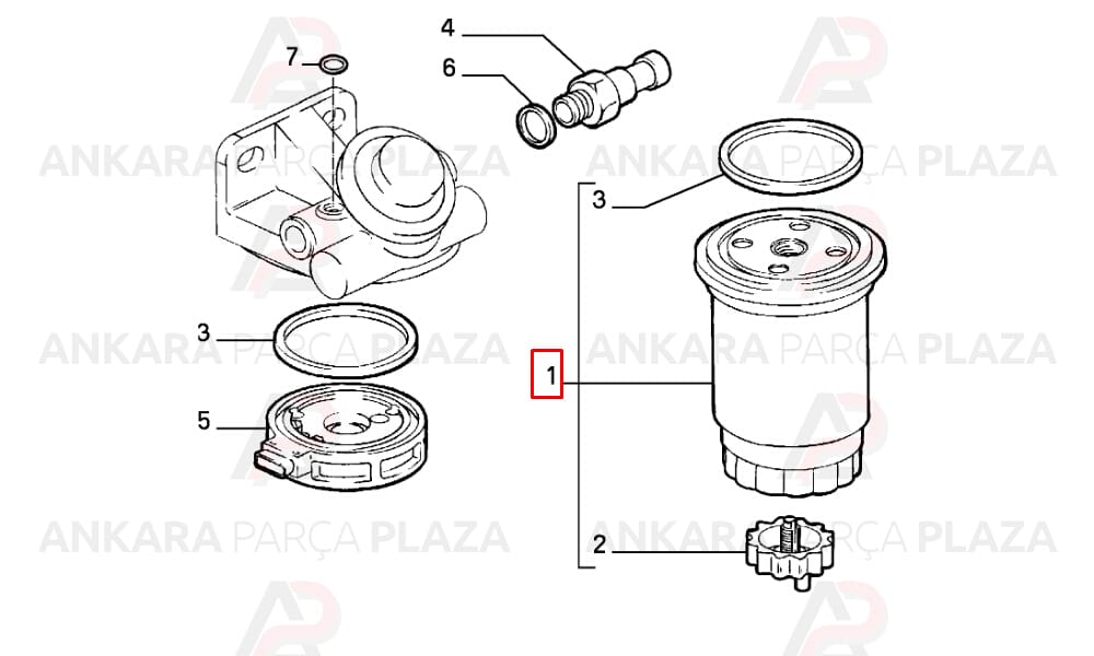 Ducato 2.8 Mazot Filtresi Purflux