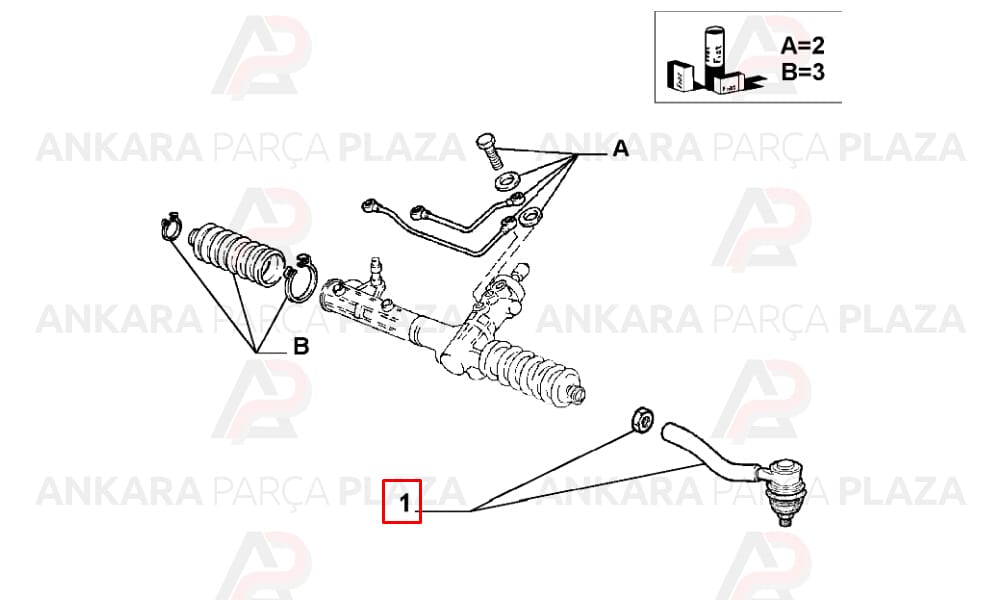 Rotbaşı Sol Fiat Brava / Bravo