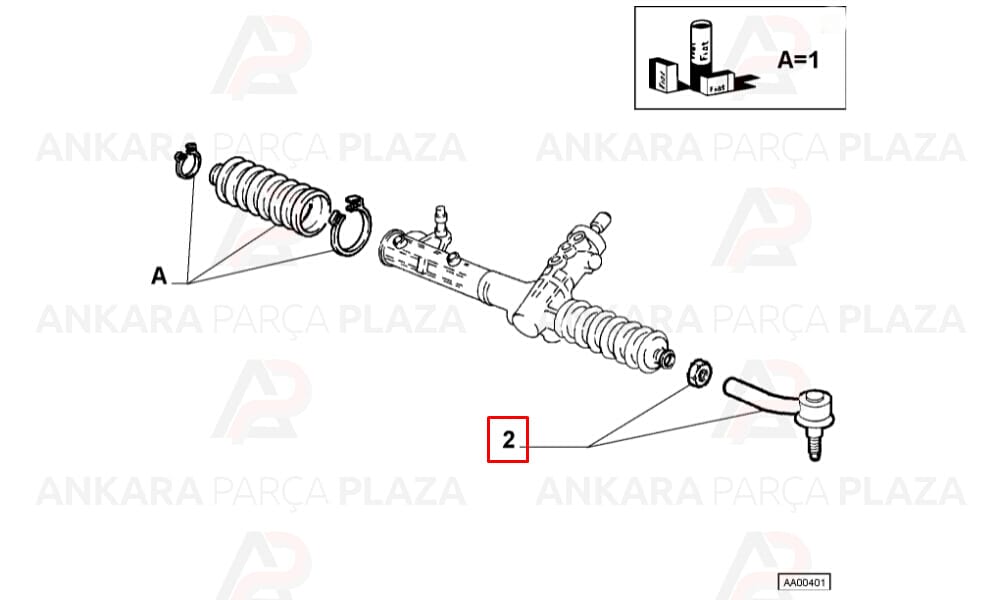 Rotbaşı Sol Alfa Romeo 147 / 156 / 166