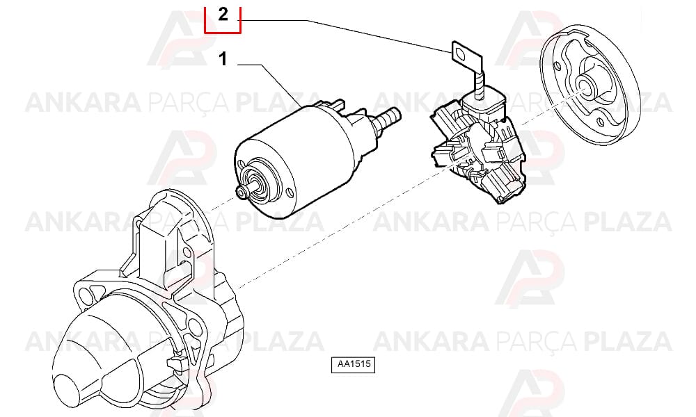 Marş Kömür Taşıyıcı Fiat : Doblo 1.9-1.9 Jtd