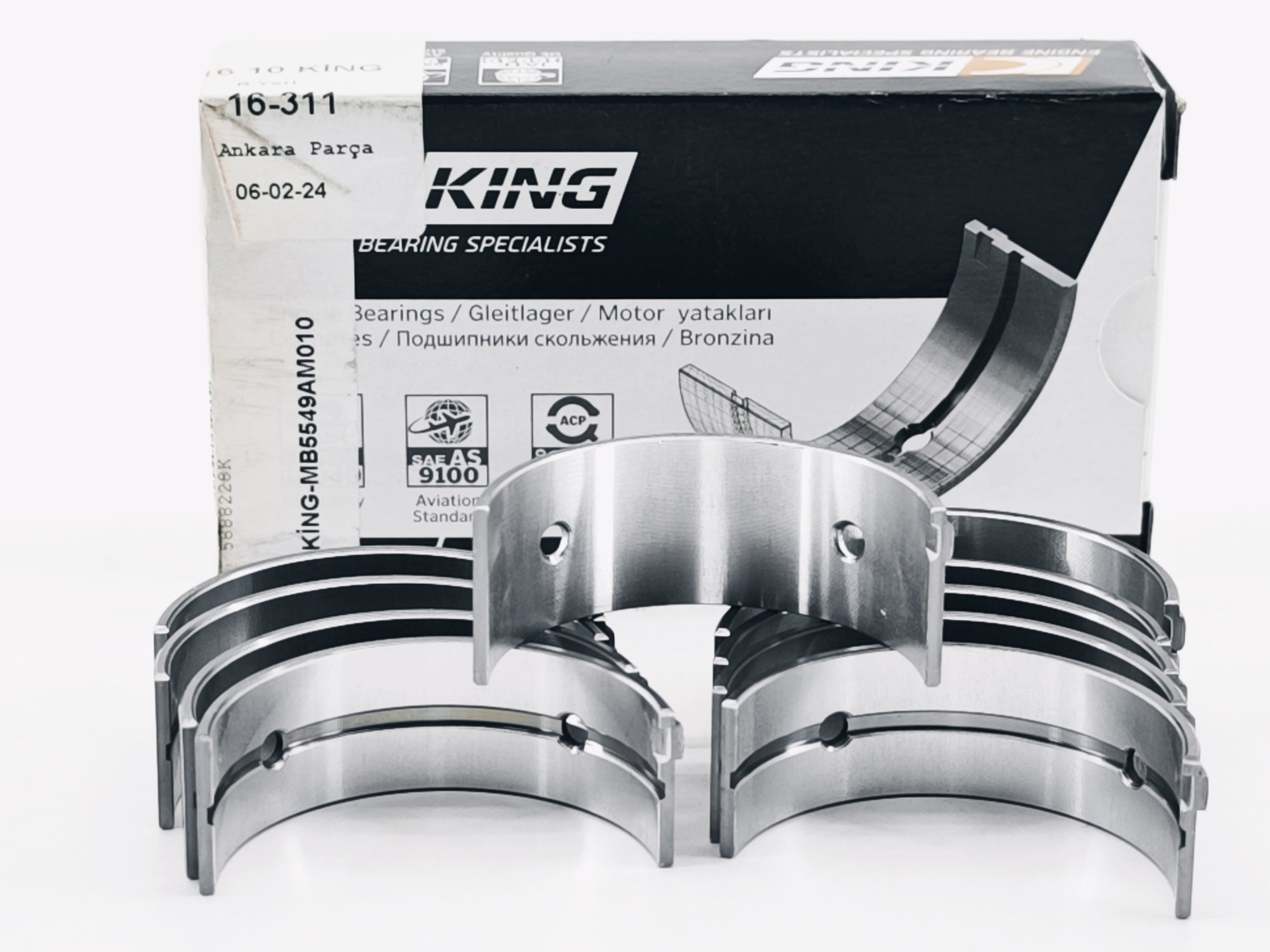 Tofaş Fiat Ana Yatak 1.4 - 1.6 Motorlar 0.10 Ölçü King Yatak MB5549AM010 - product