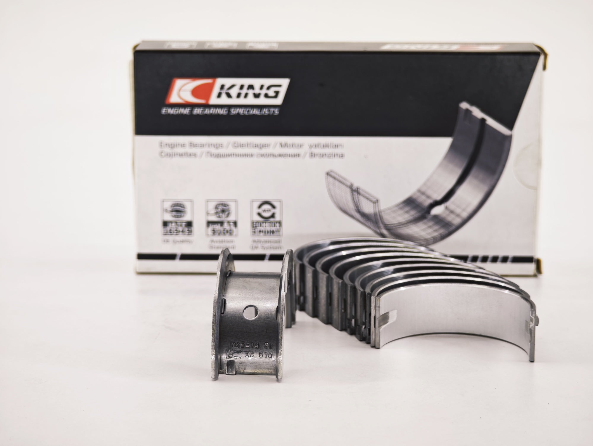 Alfa Fiat Jeep Motor Ana Yatağı ve Kenar Ay Yatağı 1.3 Multijet 0,10 Ölçü King Yatak MB5414SI010 - product