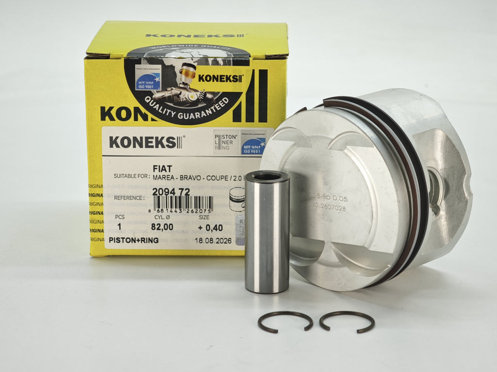 Bravo Marea Motor Piston Sekman Takımı 2.0 20V 0,40 Ölçü Koneks 209472 - product