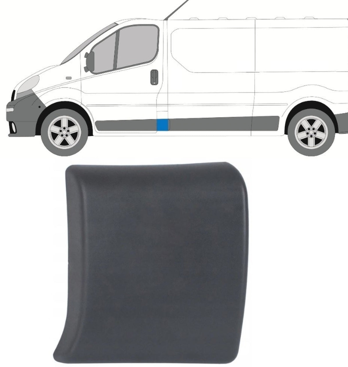 Renault Trafic Sol Orta Direk Kapı Bandı Mais 8200036105 - product