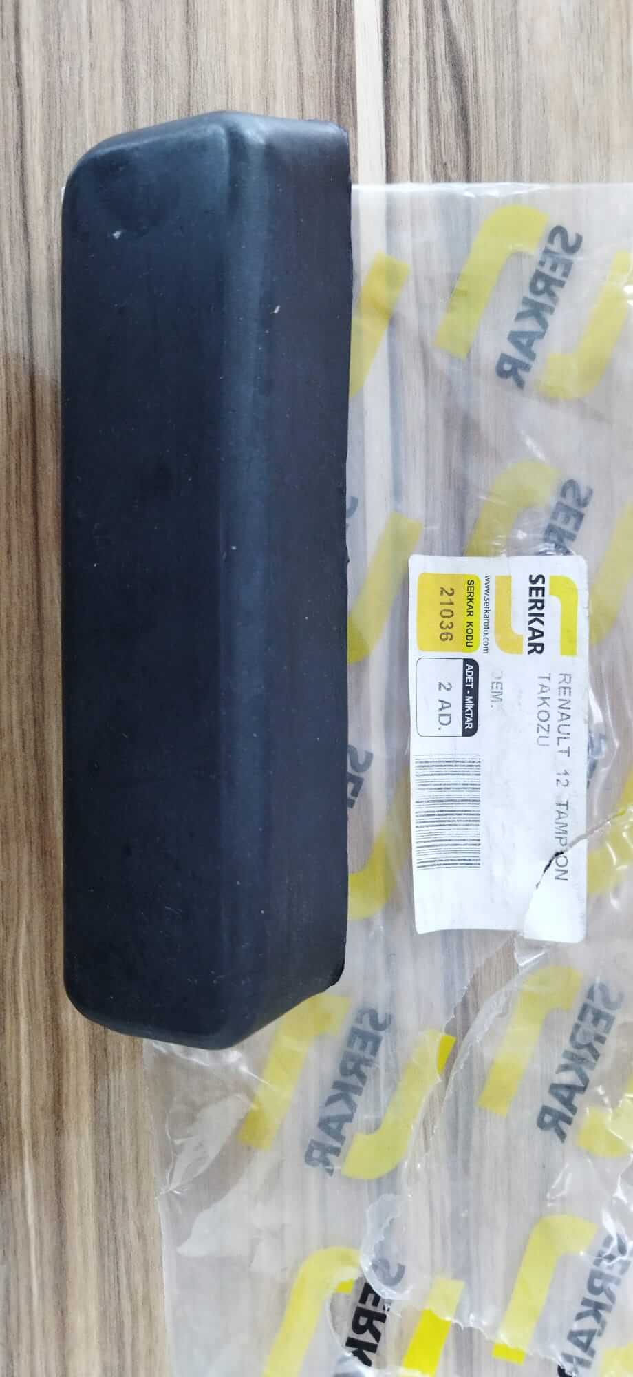 Renault 12 Ön Tampon Oluklu Takozu Serkar 21036