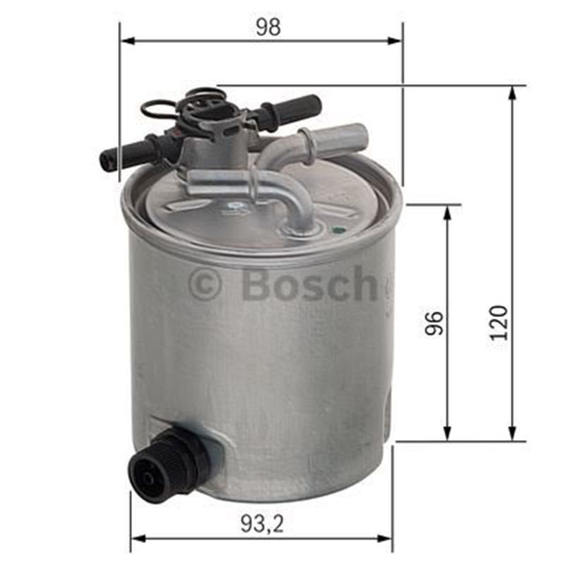 Logan, Sandero  Megane 2 100Bg 1.5Dci Mazot Filtresi Bosch