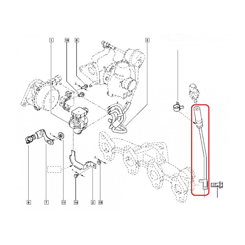 Captur Dokker Duster 4X2 Turbo Basınç Borusu Orijinal 223211229R
