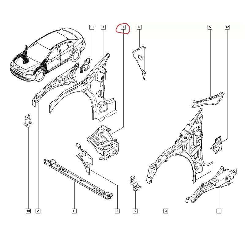 Motor Kulaği Megane 3 Hb